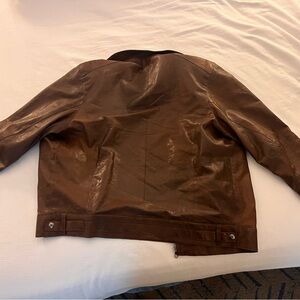 Remy Leather Brown Lightweight Casual Jacket